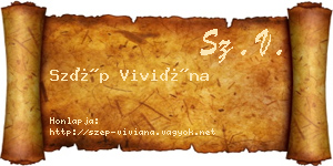 Szép Viviána névjegykártya